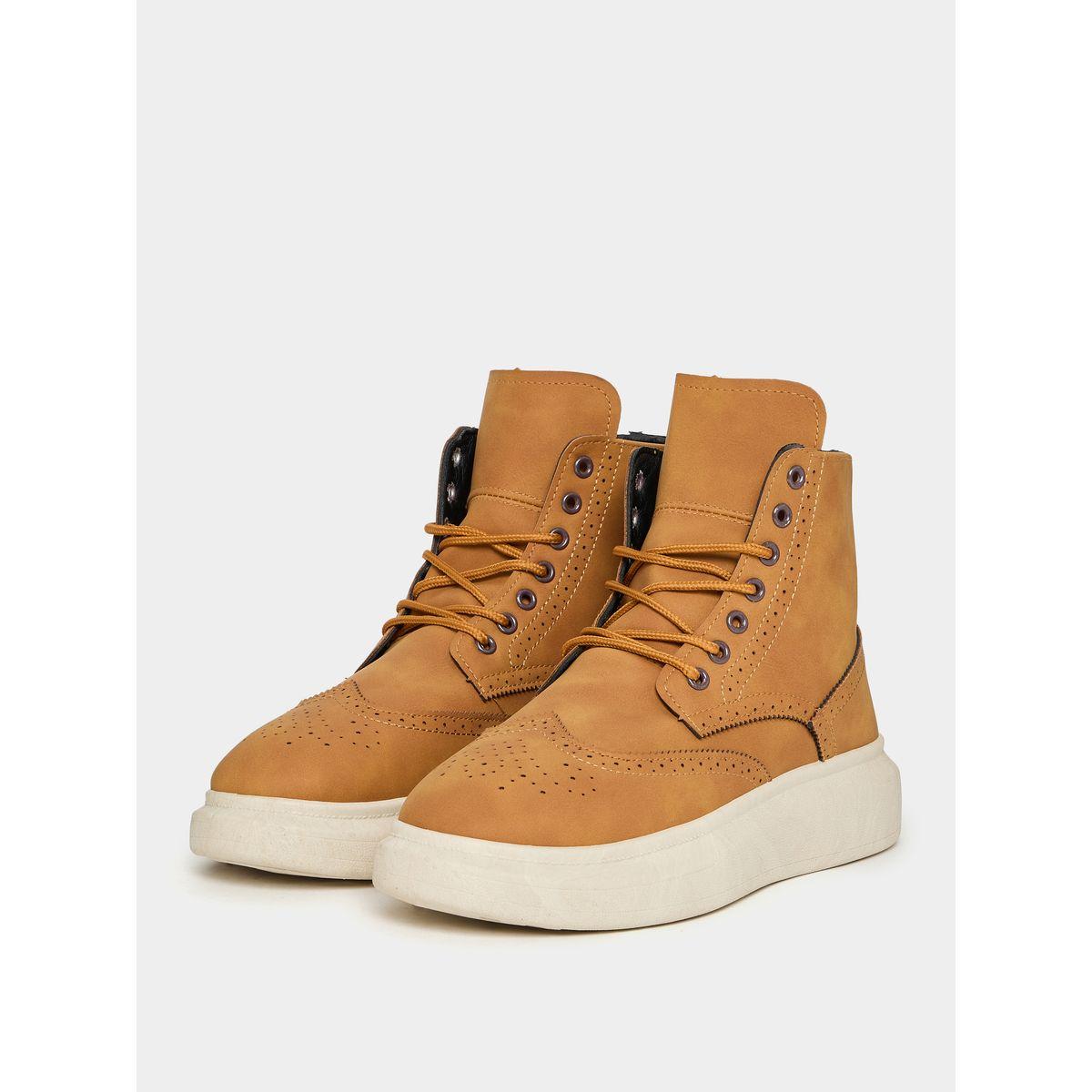 Styli Lace Up High Top Flat Sole Boots-men-shoes-boots-image-2