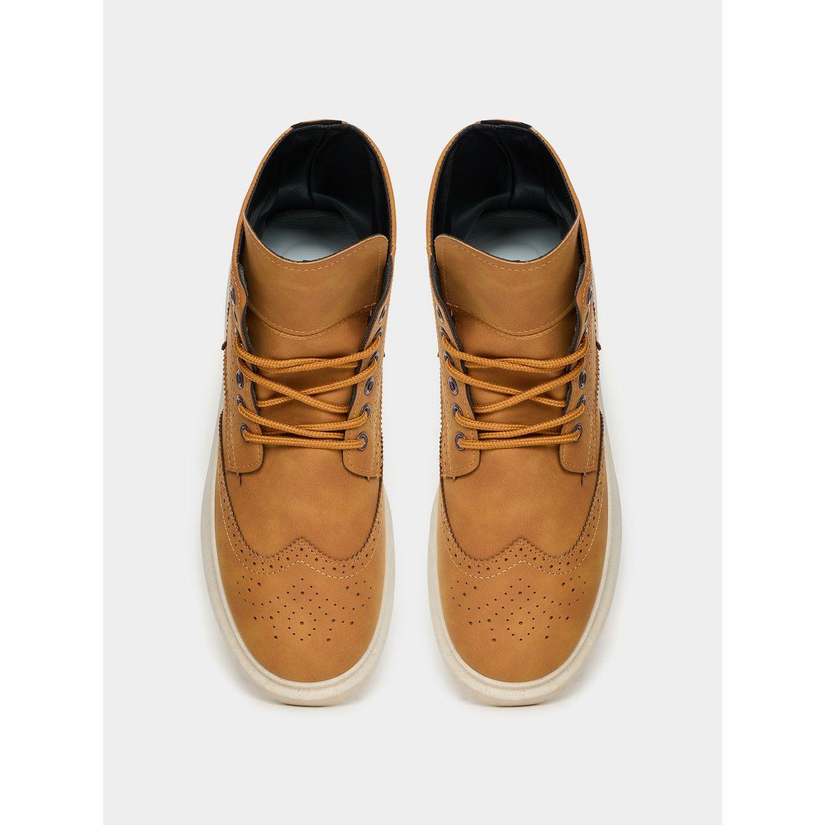 Styli Lace Up High Top Flat Sole Boots-men-shoes-boots-image-4