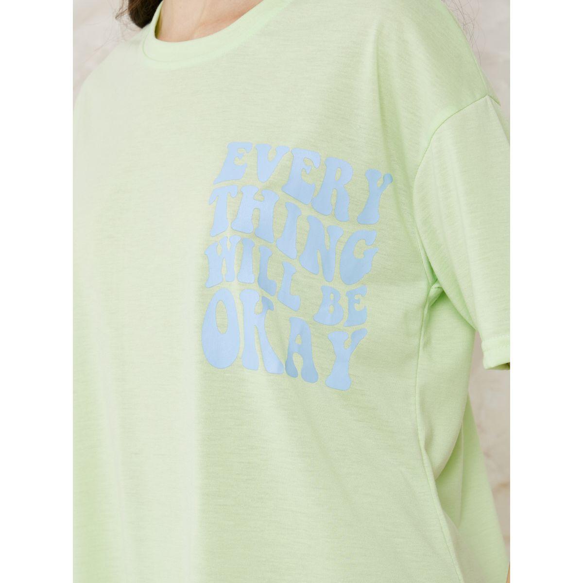 Styli Unwind Drop Shoulder Slogan Print T-Shirt & Cuff Pyjama Set-women-clothing-nightwear-pyjamas-longsets-image-3