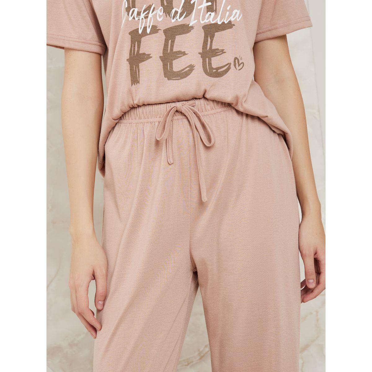 طقم بيجاما من ( بنطال + تيشيرت )-women-clothing-nightwear-pyjamas-longsets-image-6