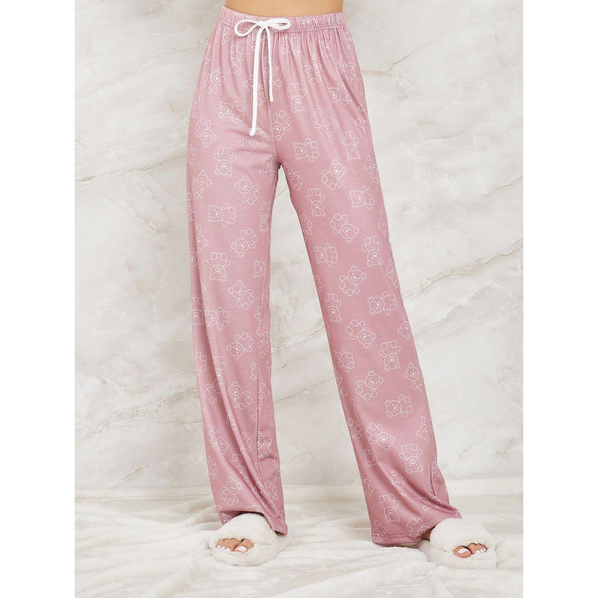 Styli Unwind Graphic Print T-Shirt & Pyjama Set-women-clothing-nightwear-pyjamas-longsets-image-5