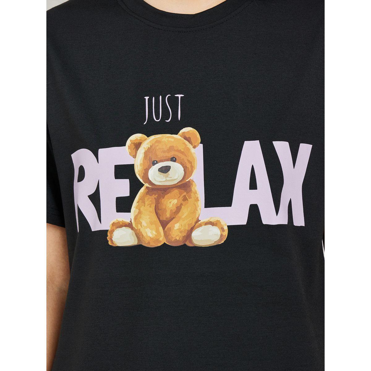 Styli Unwind Graphic Print T-Shirt & Pyjama Set-women-clothing-nightwear-pyjamas-longsets-image-3