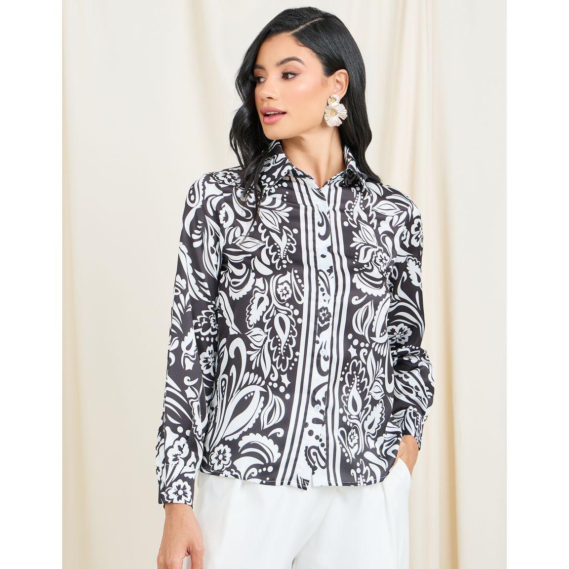 Styli Paisley Print Button Front Shirt-women-clothing-shirtsandblouses-shirts-image-3
