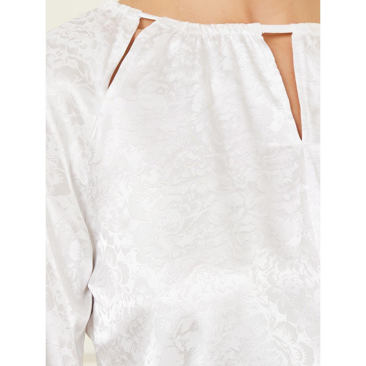 Styli Jacquard Cut-Out Panel Detail Blouse-women-clothing-shirtsandblouses-blouses-image-5