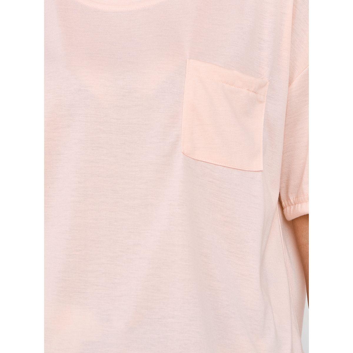 Styli Unwind Solid Pocket T-Shirt & Floral Print Pyjama Set-women-clothing-nightwear-pyjamas-longsets-image-3
