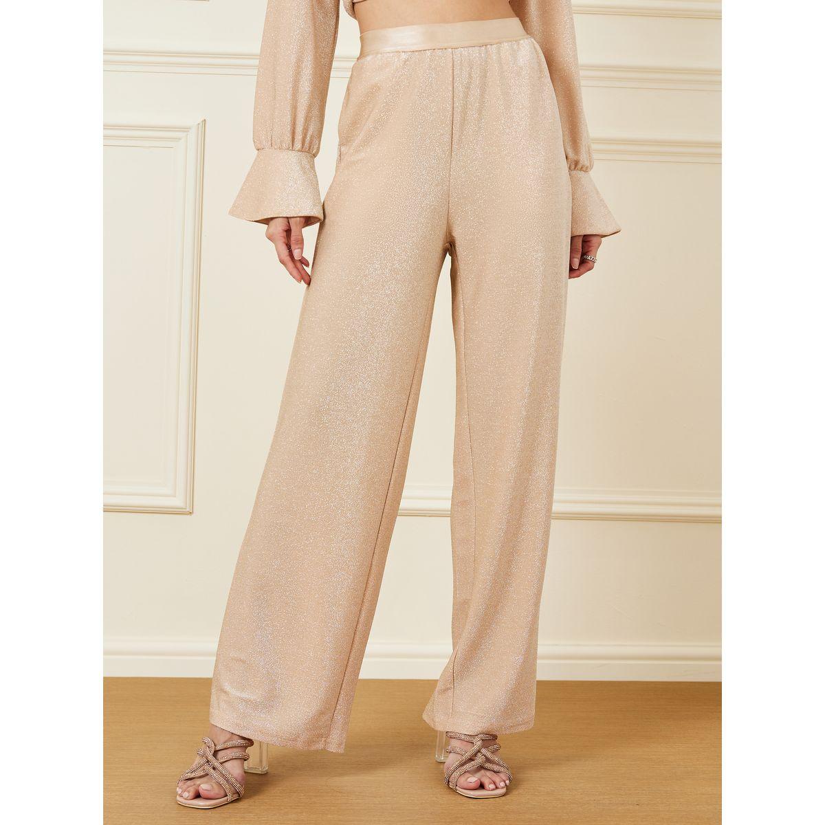 Styli Twisted Front Shimmer Look Top & Pants Co-Ords-women-clothing-coordsets-image-5