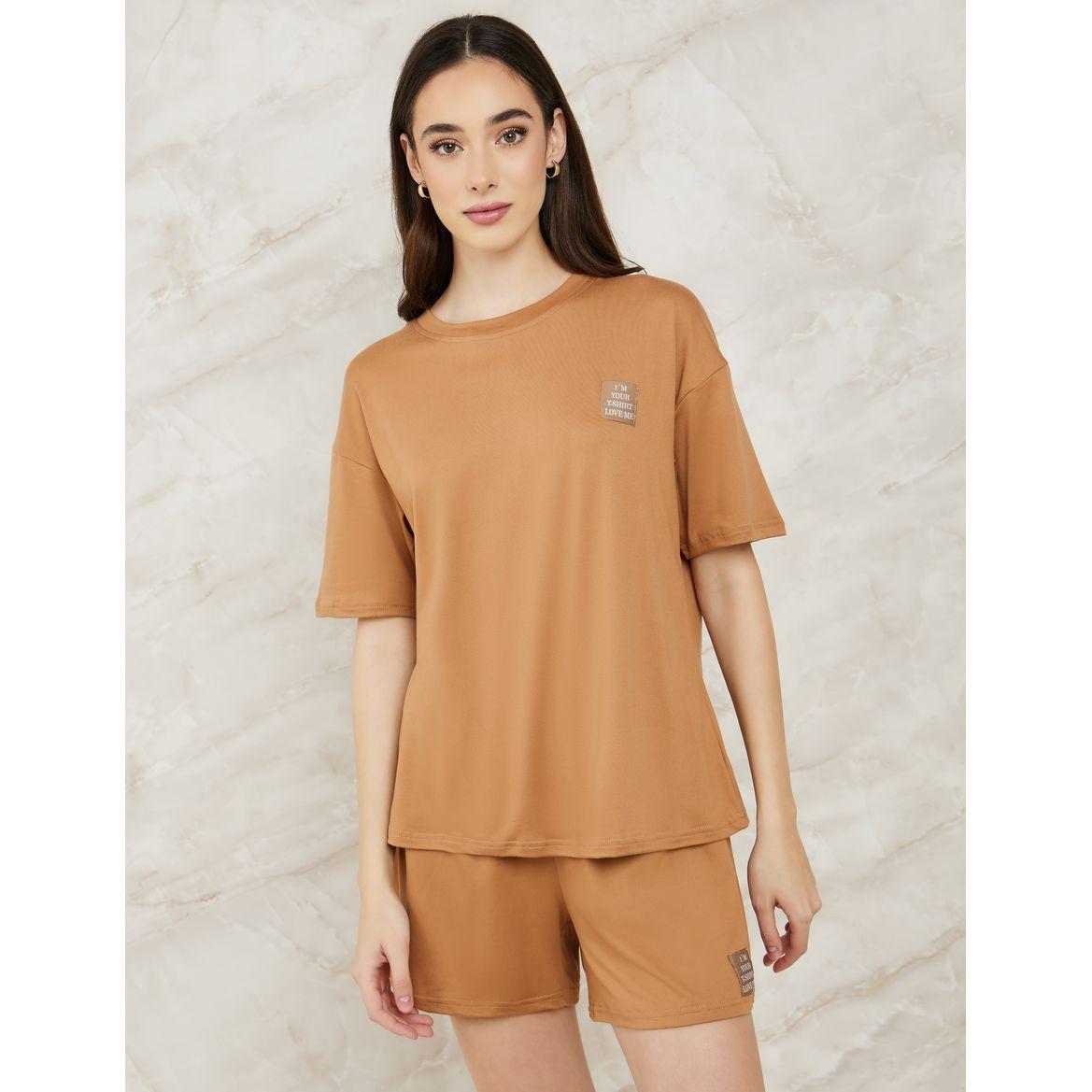 مجموعة من ( شورت + تيشيرت )-women-clothing-nightwear-pyjamas-shortsets-image-3
