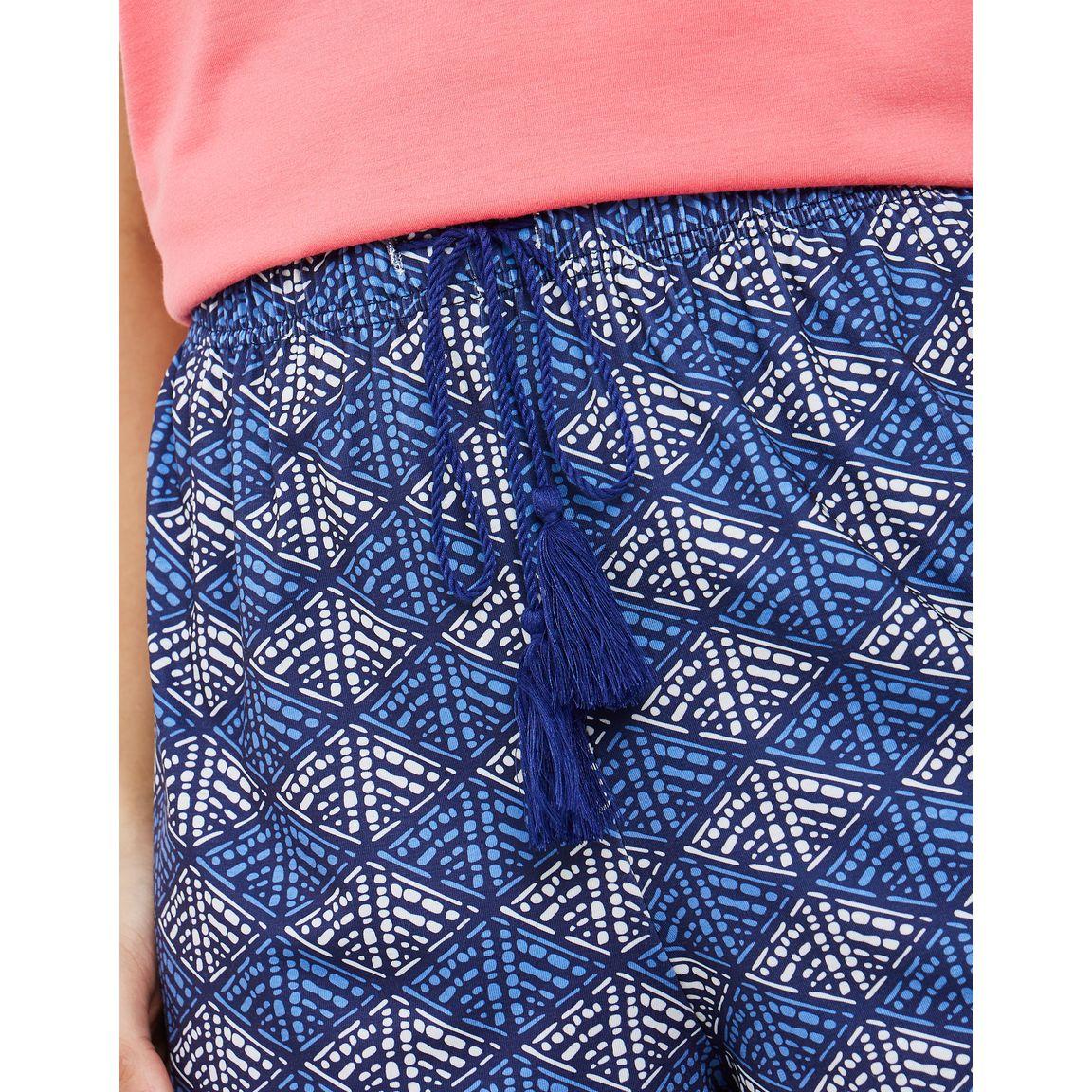 Styli Unwind Ruffle Neck Vest & Geo Print Shorts Set-women-clothing-nightwear-pyjamas-shortsets-image-6