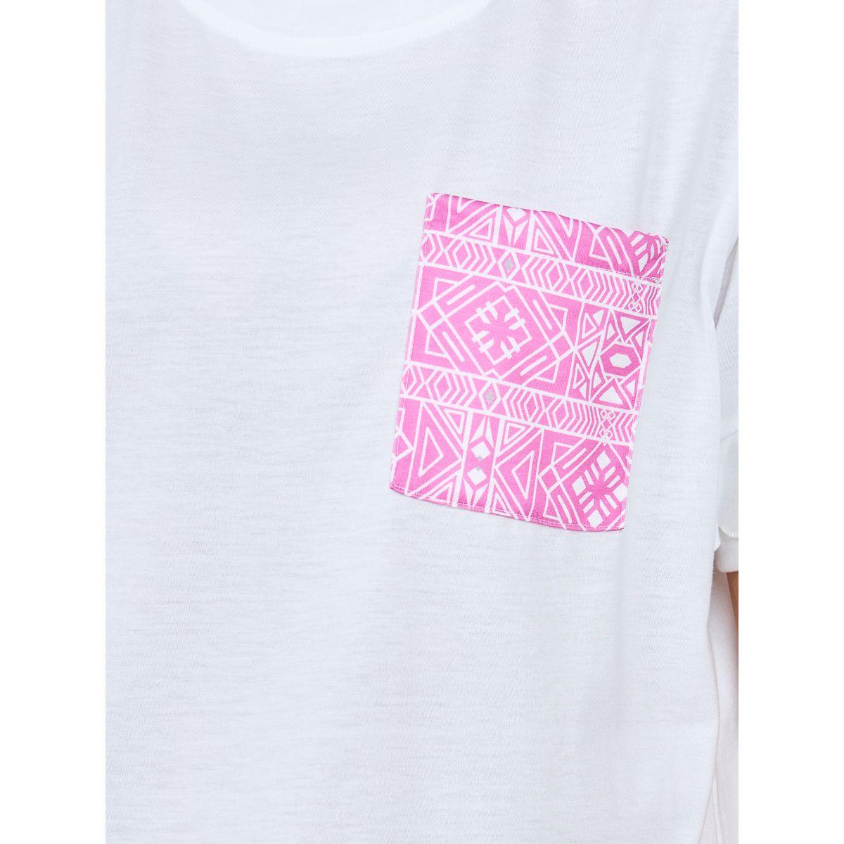 Styli Unwind Layer Ruffle Sleeve T-Shirt & Aztec Print Shorts Set-women-clothing-nightwear-pyjamas-shortsets-image-3