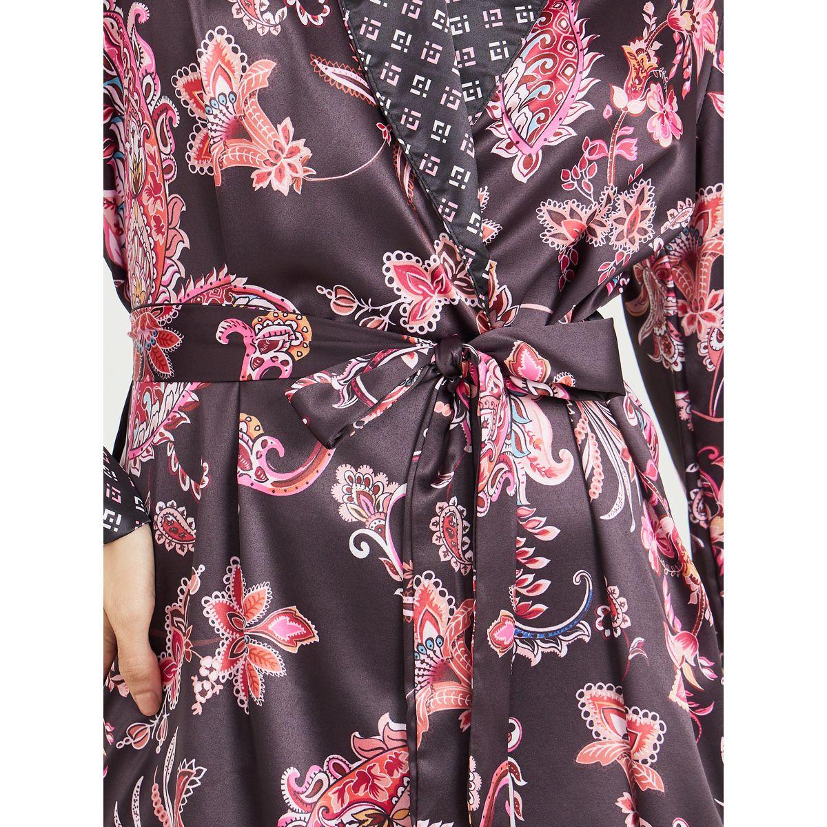 Styli Unwind Satin Paisley and Geo Border Print Kimono Robe-women-clothing-nightwear-robes-image-3