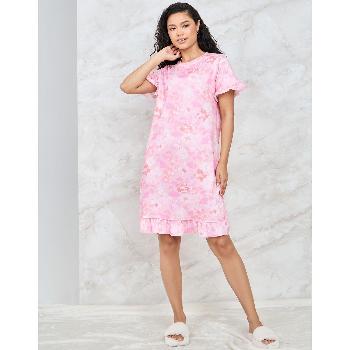 قميص نوم مطبع بزهور-women-clothing-nightwear-nighties-image-1