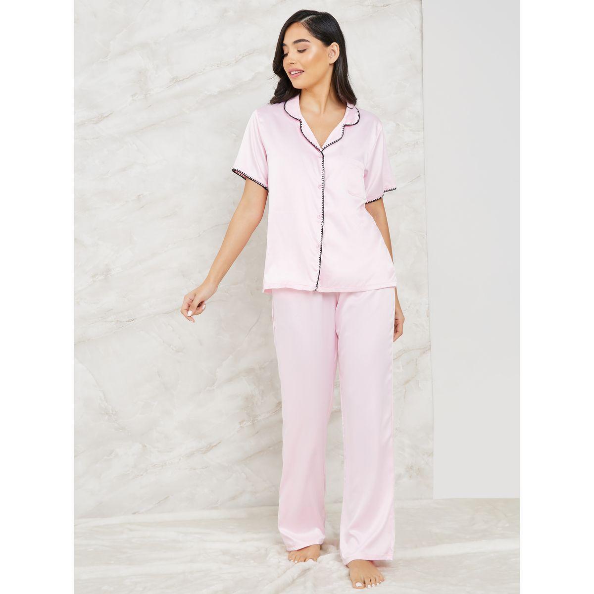 طقم بيجاما من ( بنطال + بلوزة )-women-clothing-nightwear-pyjamas-longsets-image-2