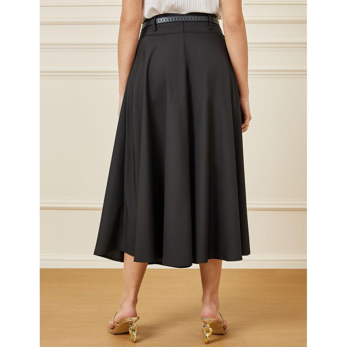 تنورة سادة مع حزام خصر-women-clothing-bottoms-skirts-image-1