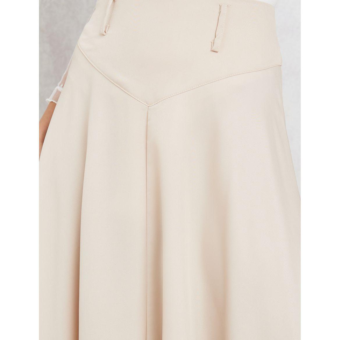 Styli Solid A-Line Skirt with Belt-women-clothing-bottoms-skirts-image-4