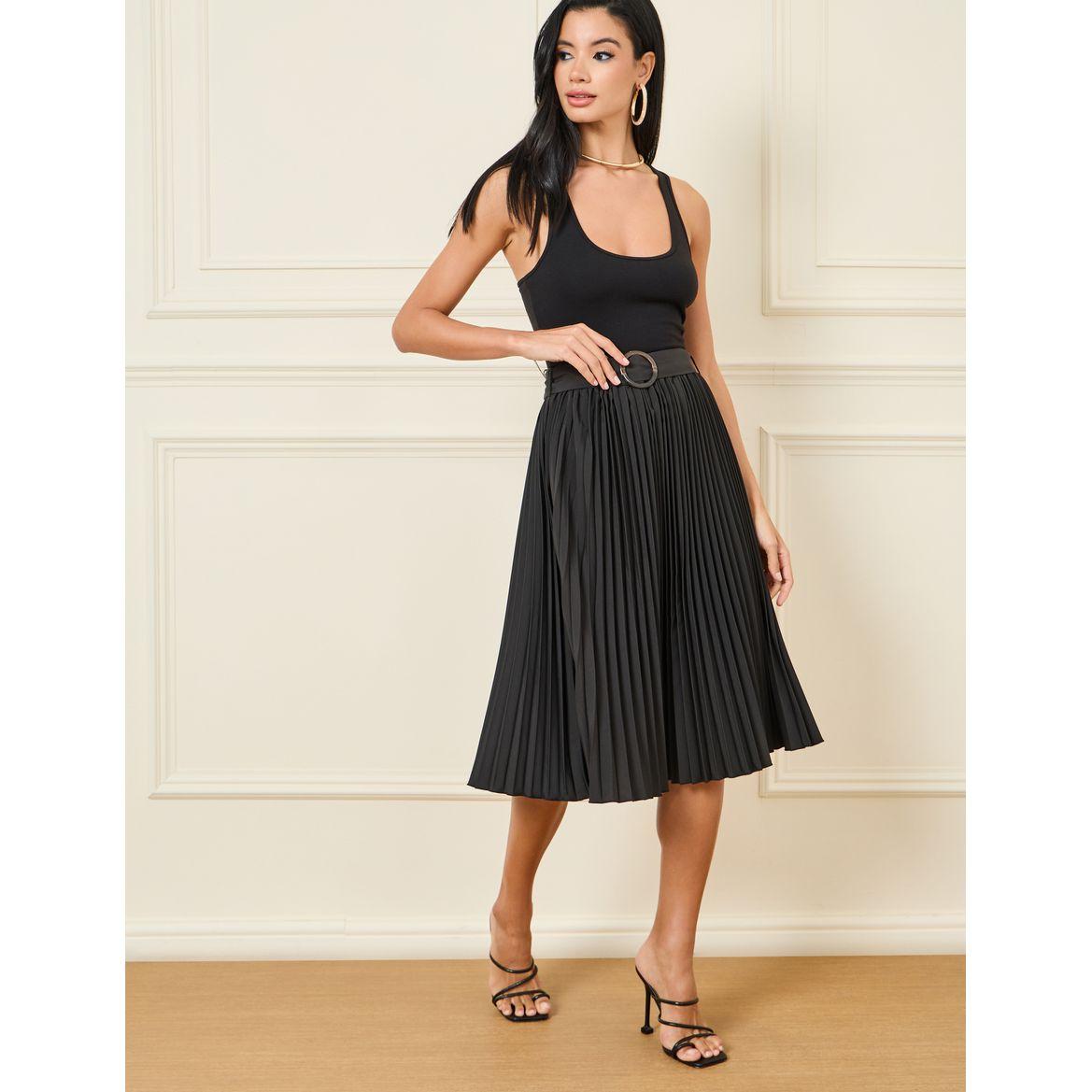 تنورة ميدي بكسرات وحزام-women-clothing-bottoms-skirts-image-2