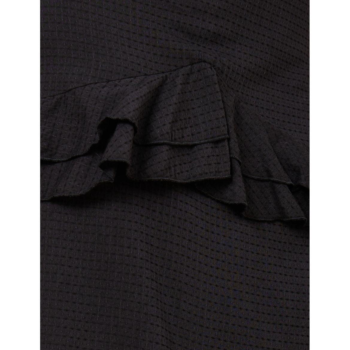 Styli Textured Ruffle Front Slit Detail Maxi Skirt-women-clothing-bottoms-skirts-image-3
