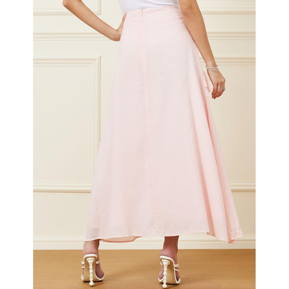 تنورة طويلة مزينة بشق امامي-women-clothing-bottoms-skirts-image-4