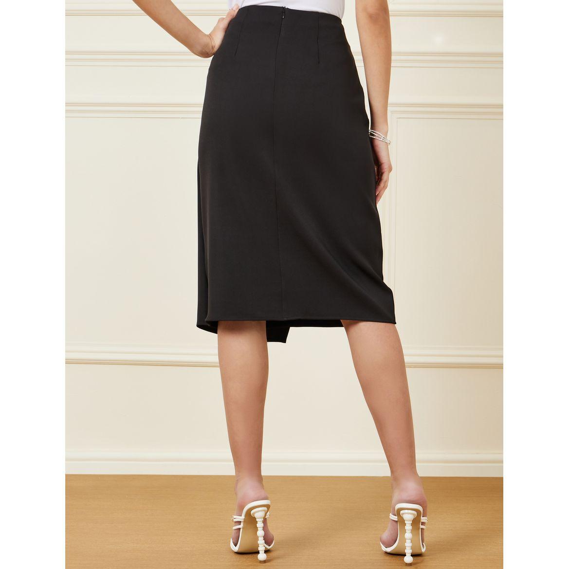 Styli Solid Faux Pearl Button Detail Midi Skirt-women-clothing-bottoms-skirts-image-4