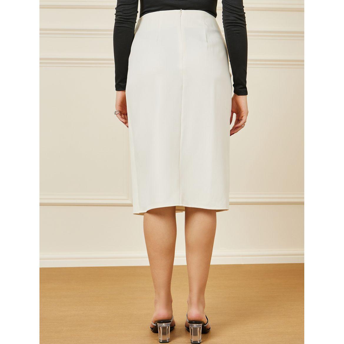 Styli Solid Faux Pearl Button Detail Midi Skirt-women-clothing-bottoms-skirts-image-4