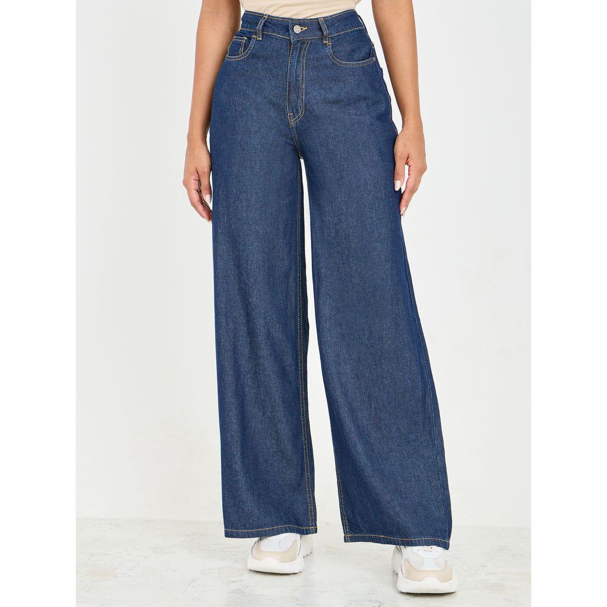 جينز بأرجل واسعة وخصر عالي-women-clothing-bottoms-jeans-image-1