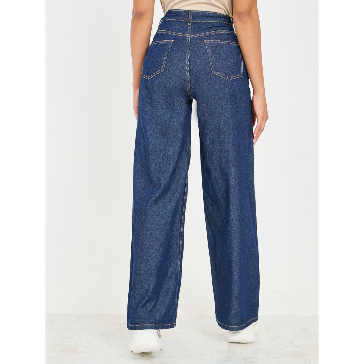 جينز بأرجل واسعة وخصر عالي-women-clothing-bottoms-jeans-image-4