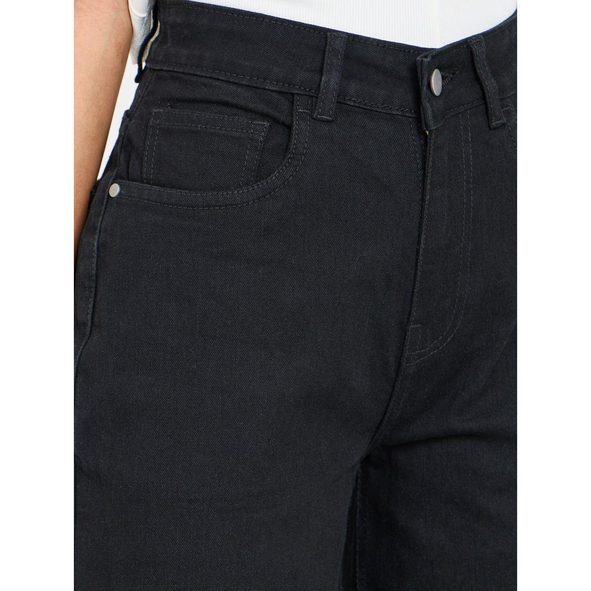 Styli Solid Wide Leg Denim Jeans-women-clothing-bottoms-jeans-image-3