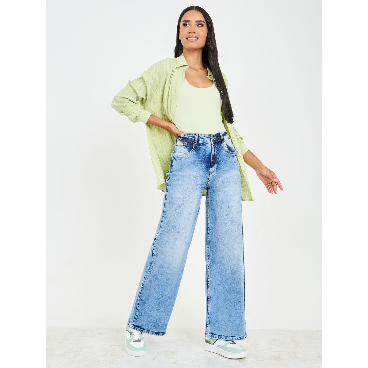 Styli Acid Wash Wide Leg Denim Jeans-women-clothing-bottoms-jeans-image-2