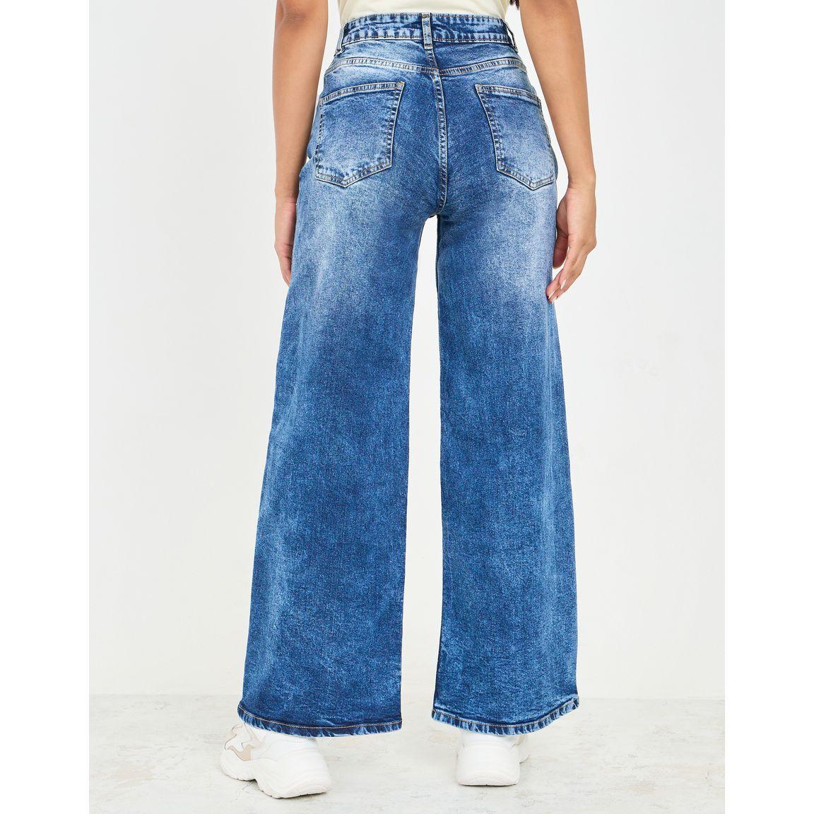 جينز بأرجل واسعة وتفاصيل مشطوفة-women-clothing-bottoms-jeans-image-4