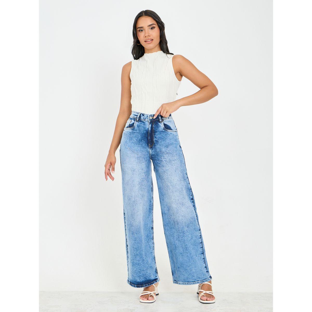 Styli Acid Wash Wide Leg Denim Jeans-women-clothing-bottoms-jeans-image-2