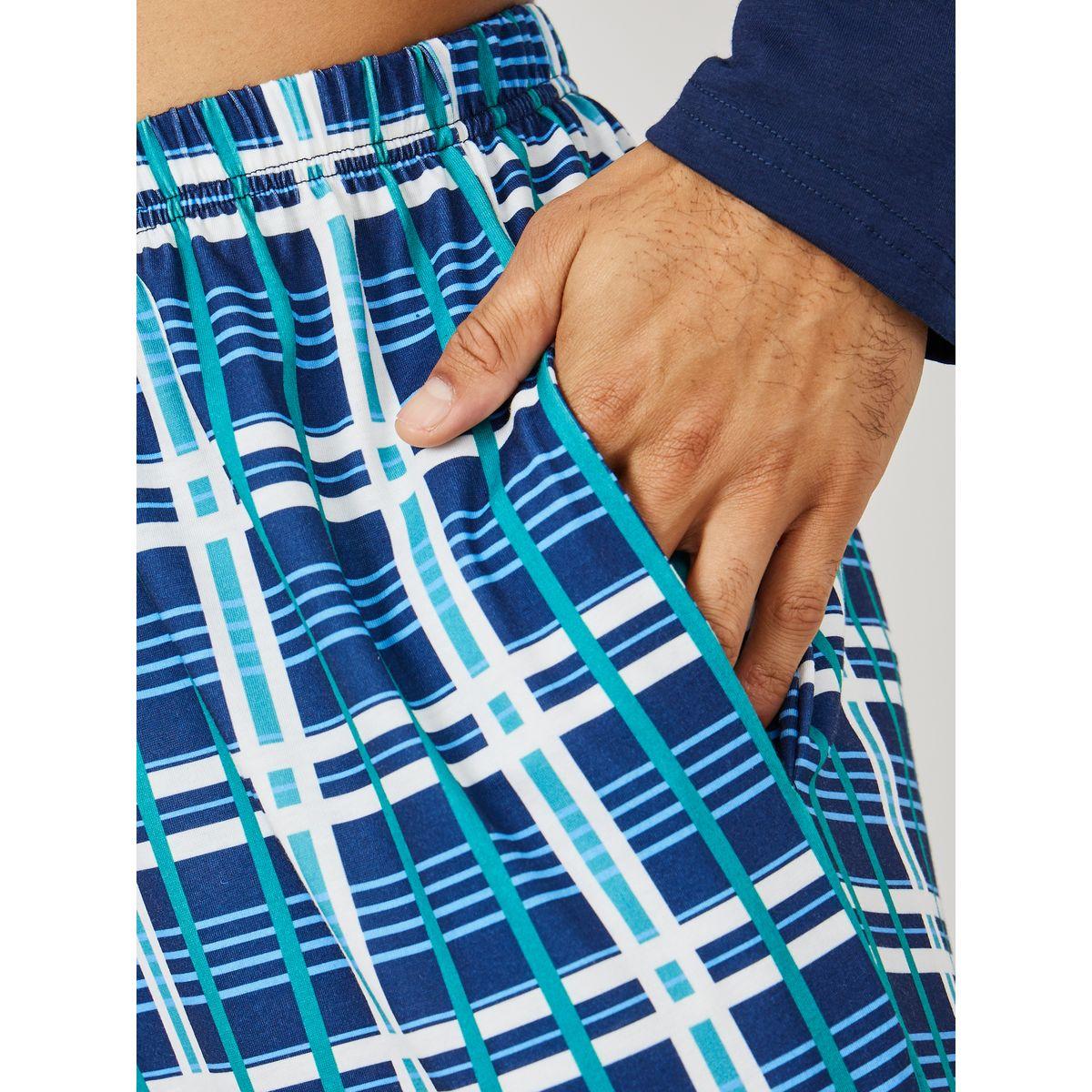 طقم بيجاما من ( بنطال + تيشيرت )-men-clothing-nightwear-sets-image-1