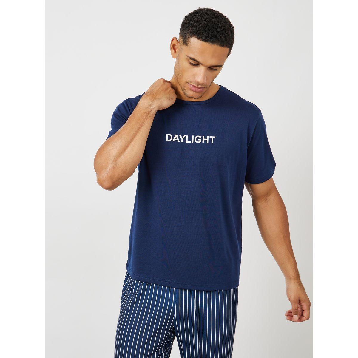طقم بيجاما من ( بنطال + تيشيرت )-men-clothing-nightwear-sets-image-2