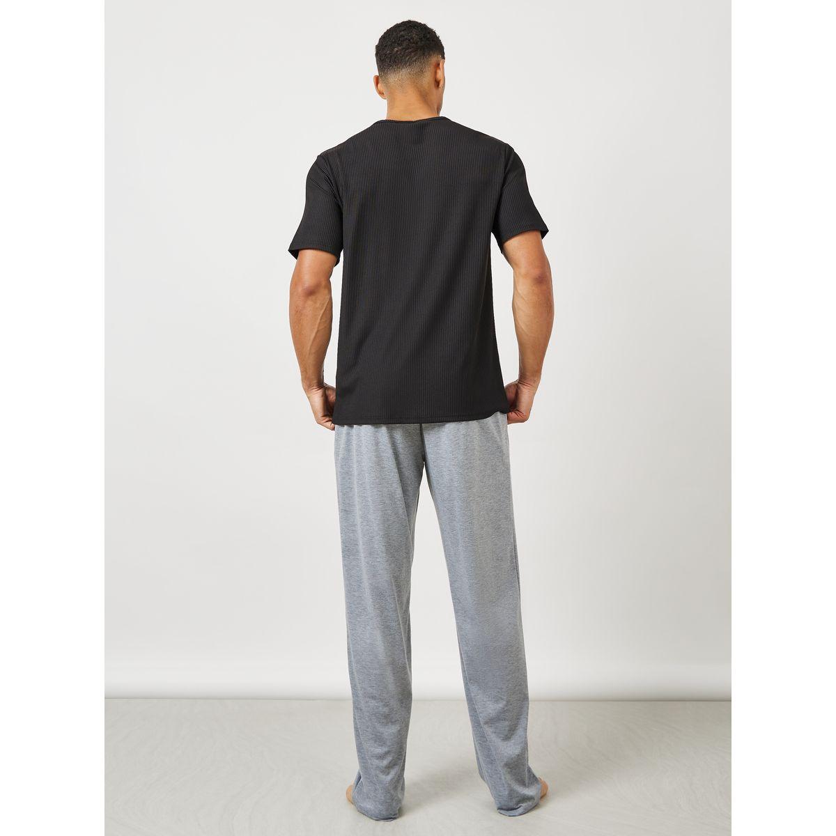 طقم بيجاما من ( بنطال + تيشيرت )-men-clothing-nightwear-sets-image-4