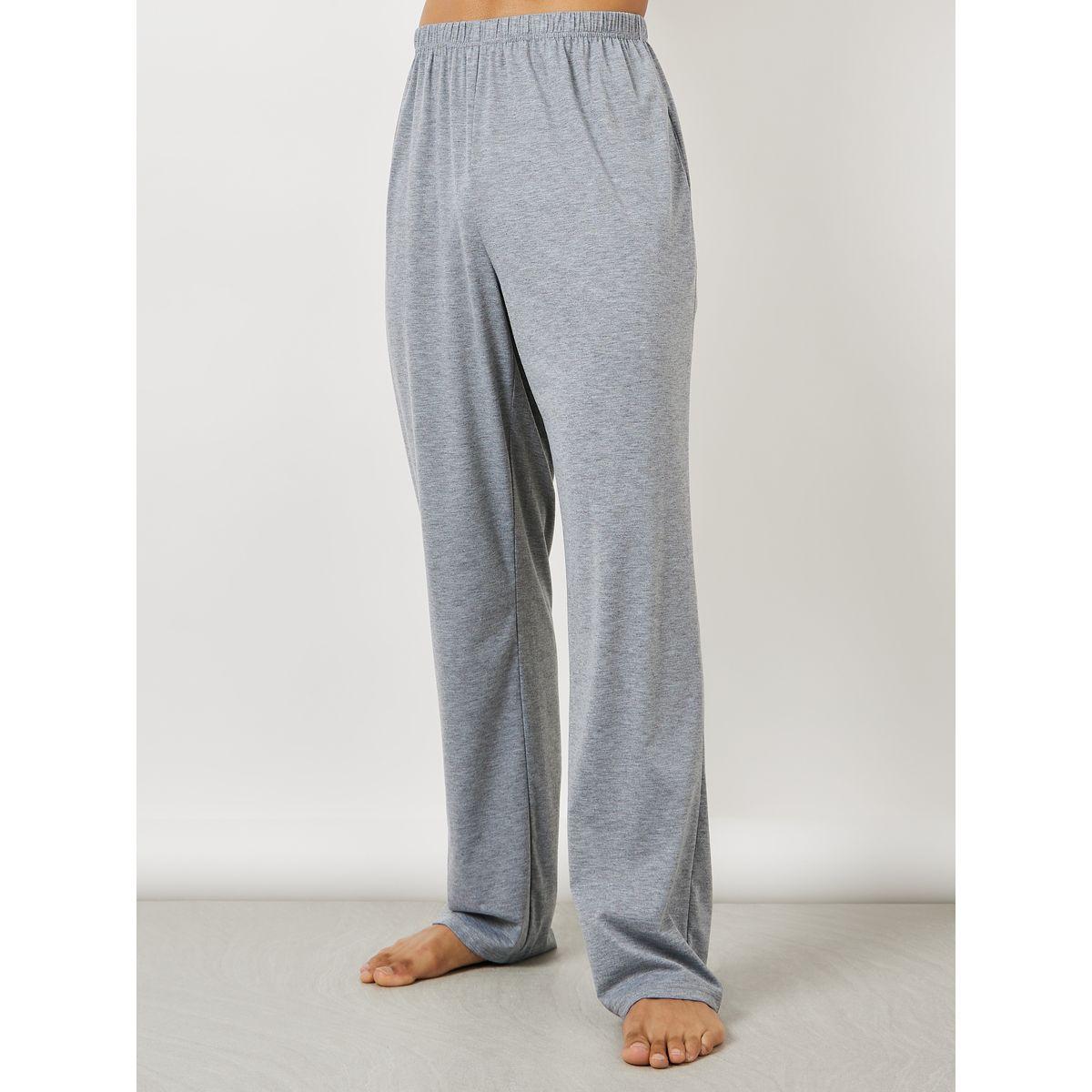 Styli Unwind Ribbed Round Neck T-Shirt & Pyjama Set-men-clothing-nightwear-sets-image-5