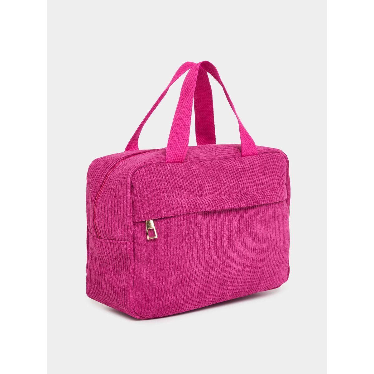 Styli Corduroy Zip Pocket Wash bag-travel-accessories-image-1