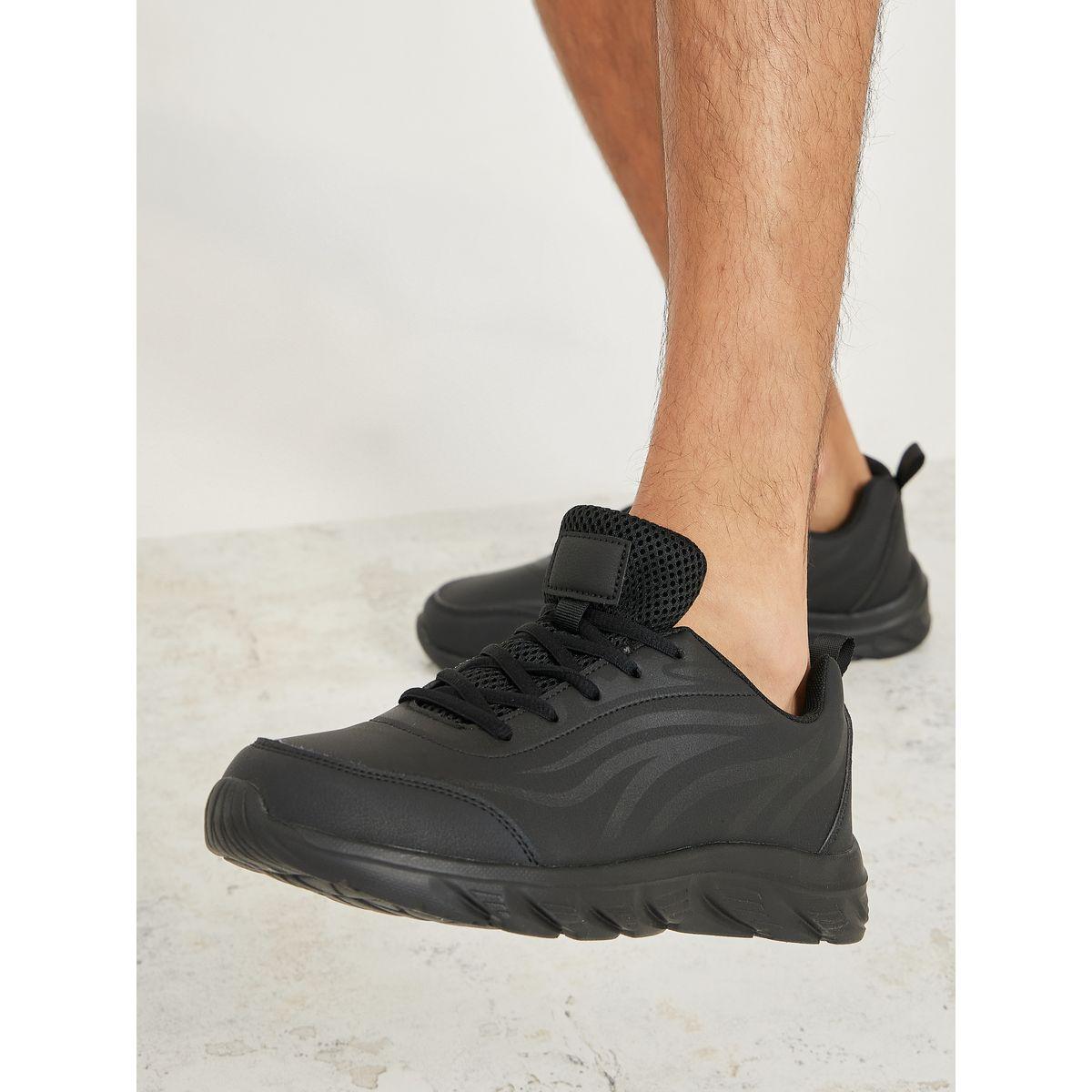 Styli Graphic Lace Up Sneakers with Pull Tab-men-shoes-sneakers-image-1