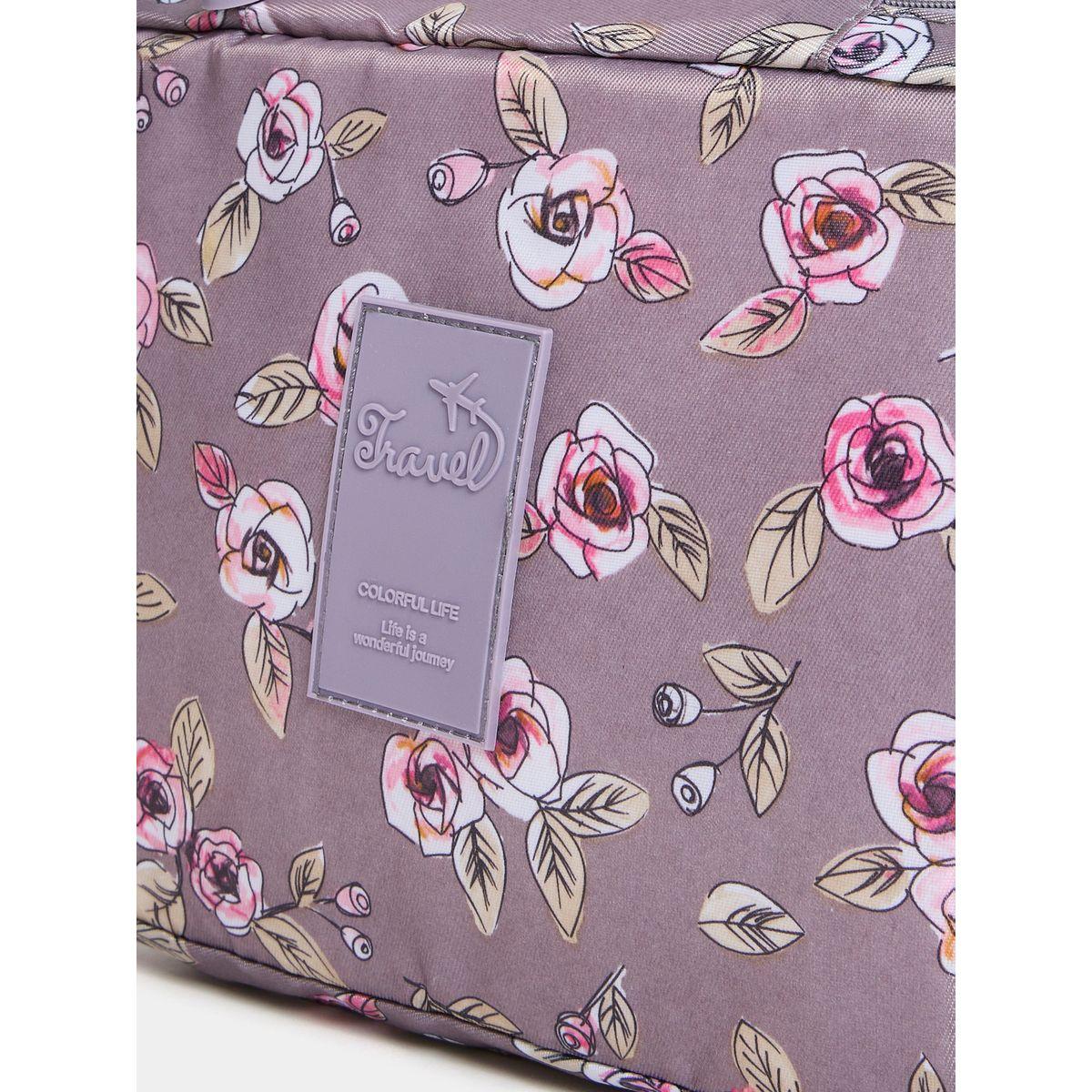 Styli Floral Print Zip Washbag-travel-accessories-image-2