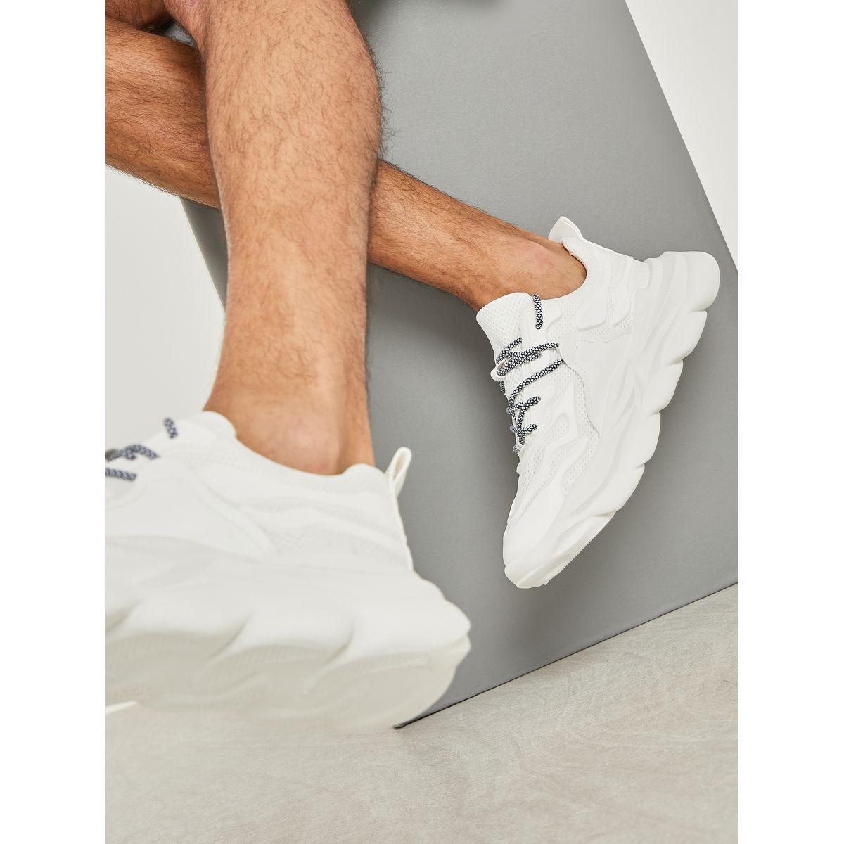 Styli Anti Slip Textured Upper Chunky Sole Sneakers-men-shoes-sneakers-image-1