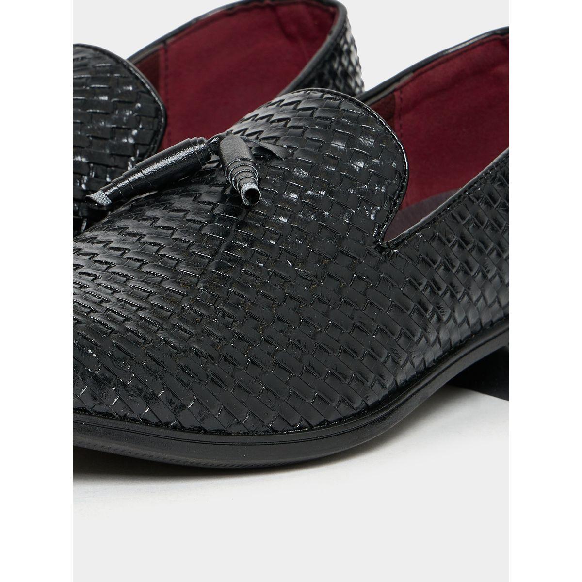 Styli Woven Texture Faux Leather Formal Shoes-men-shoes-formalshoes-image-5