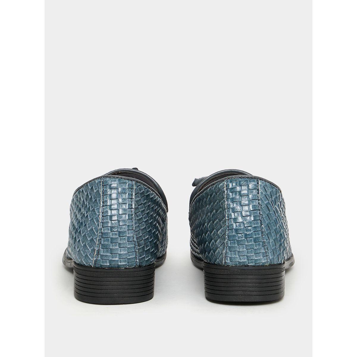 Styli Woven Texture Faux Leather Formal Shoes-men-shoes-formalshoes-image-3