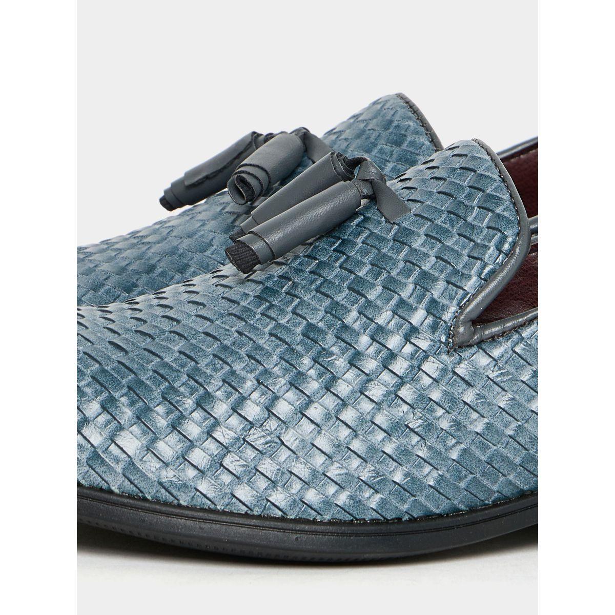 Styli Woven Texture Faux Leather Formal Shoes-men-shoes-formalshoes-image-4