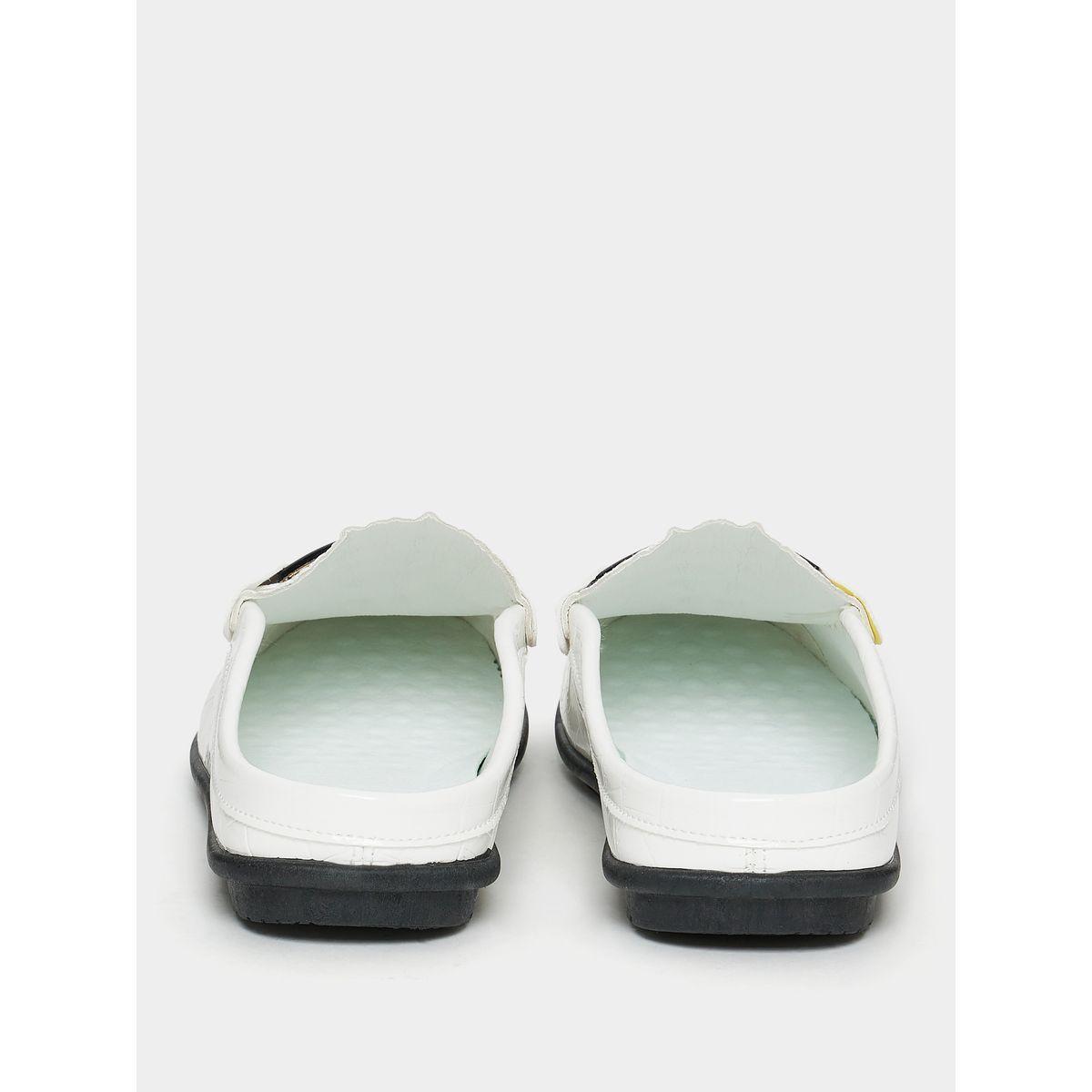 Styli Croc Texture Embellished Horsebit Buckle Mules-men-shoes-formalshoes-image-4