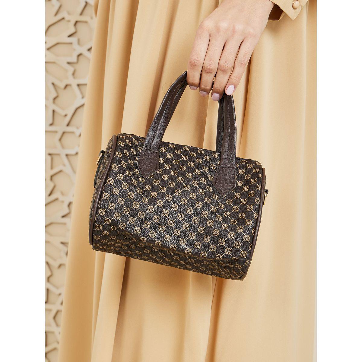 Styli Contrast Printed Handbags with Detachable Strap-women-bagsandwallets-handbags-image-4