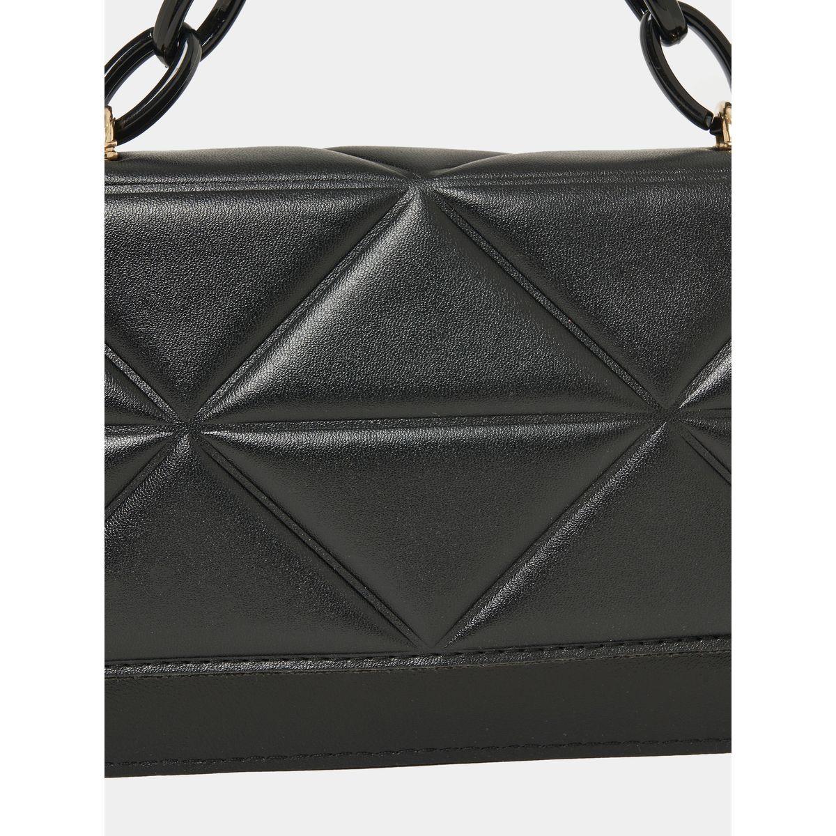 Styli Quilted Flap Handbag with Chain Strap-women-bagsandwallets-handbags-image-2