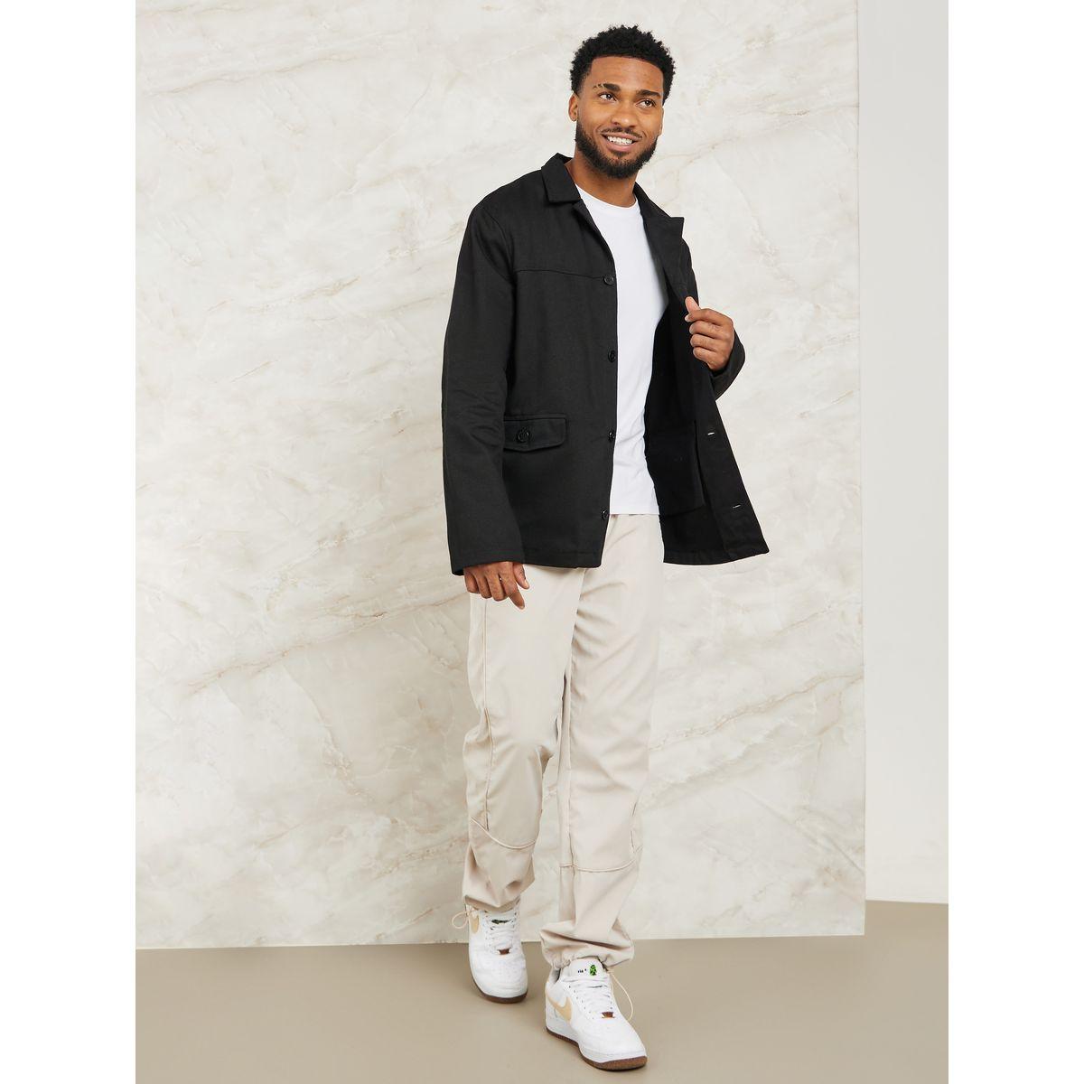 Styli Limited Premium Heavy Twill Woven Jacket with Front Pocket-men-clothing-jacketsandblazers-jackets-image-2