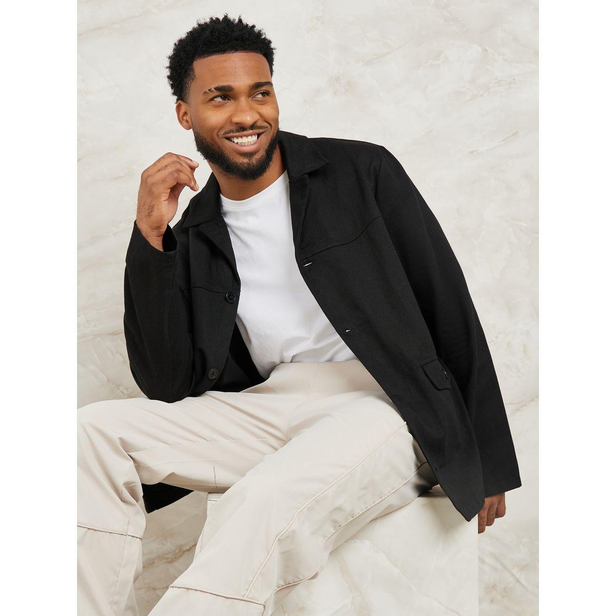 Styli Limited Premium Heavy Twill Woven Jacket with Front Pocket-men-clothing-jacketsandblazers-jackets-image-4