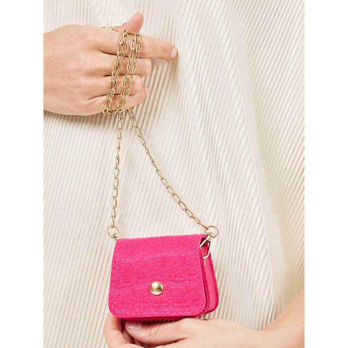 Styli Textured Chain Mini Bag-women-bagsandwallets-handbags-image-2