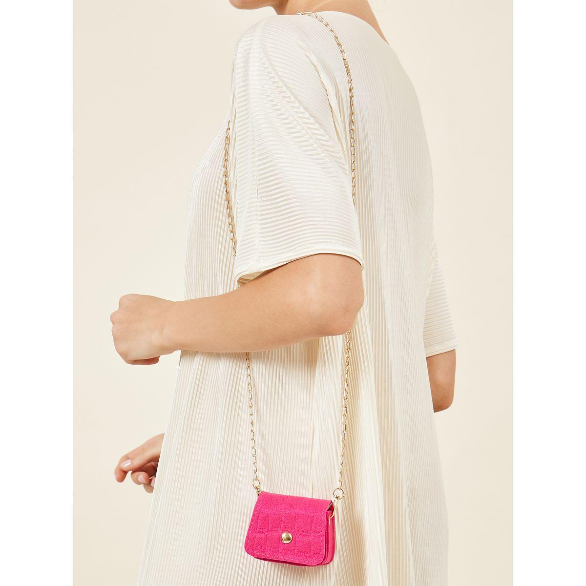 Styli Textured Chain Mini Bag-women-bagsandwallets-handbags-image-3