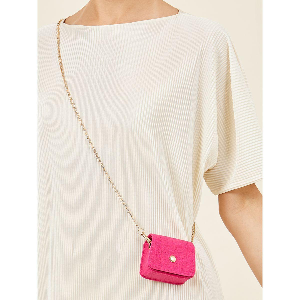 Styli Textured Chain Mini Bag-women-bagsandwallets-handbags-image-4