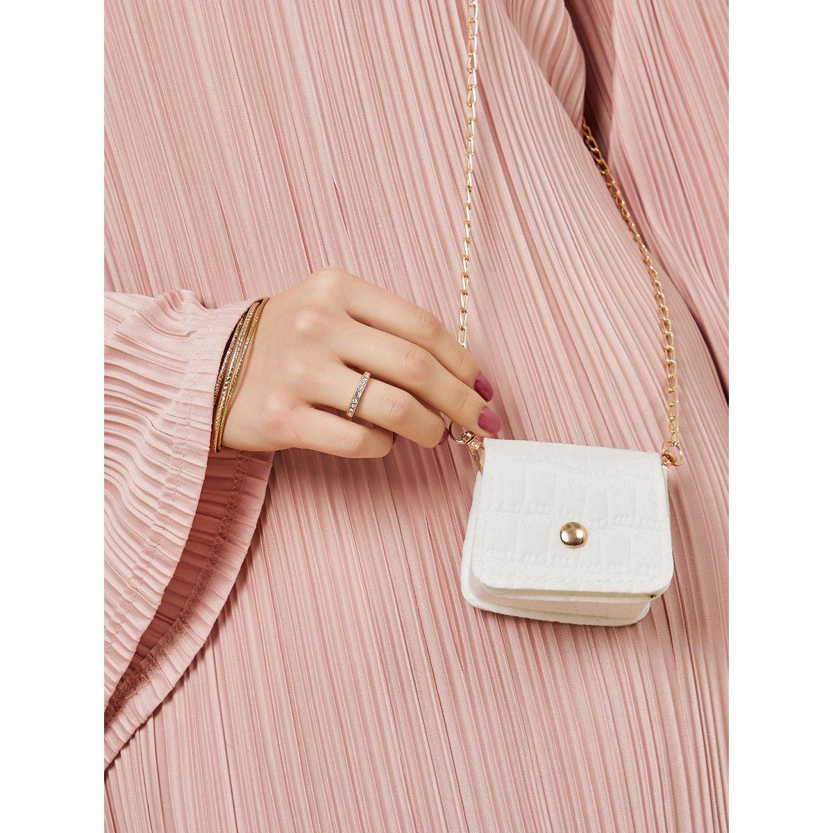 Styli Textured Chain Mini Bag-women-bagsandwallets-handbags-image-3