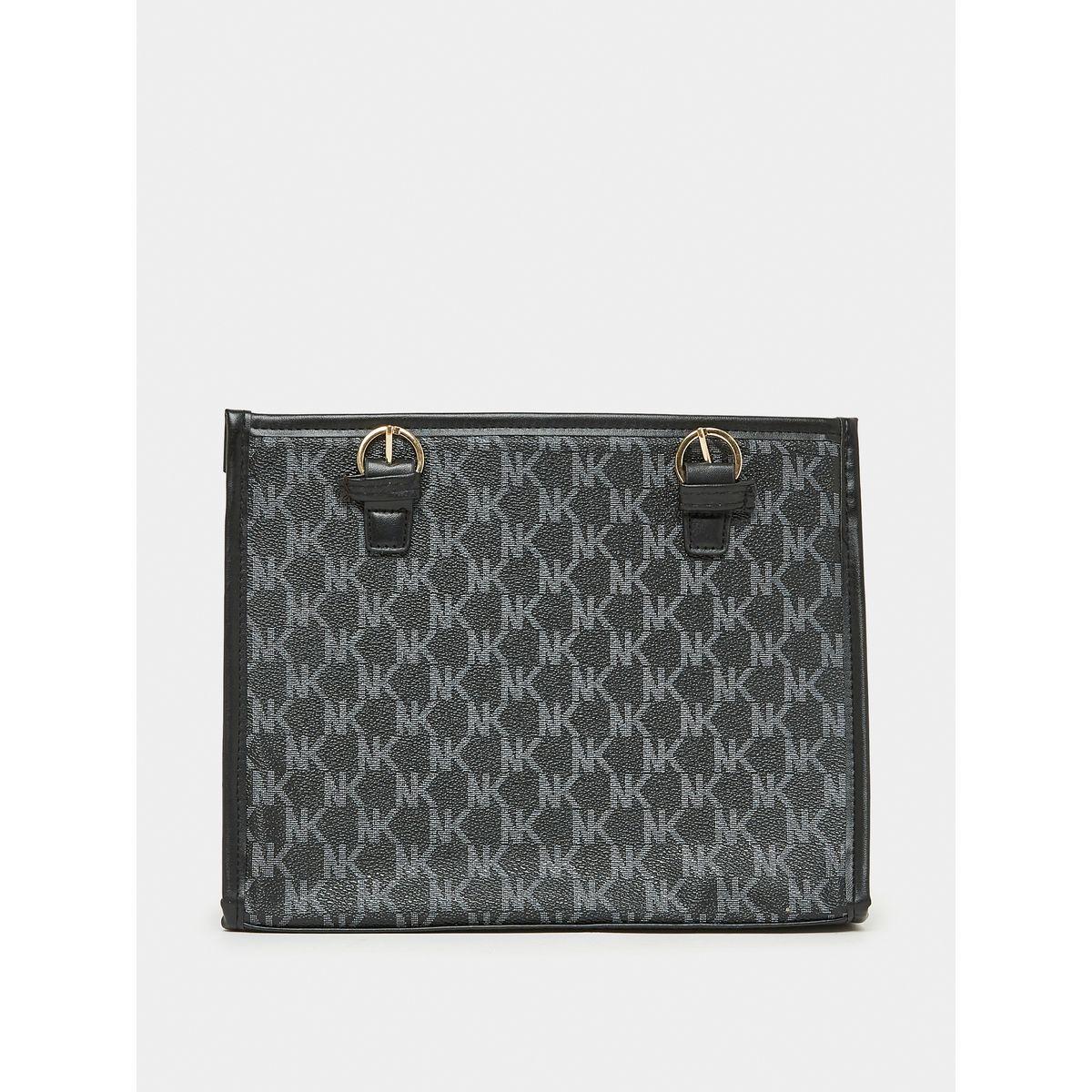 Styli NK All Over Print Buckle Detail Tote Bag-women-bagsandwallets-handbags-image-3